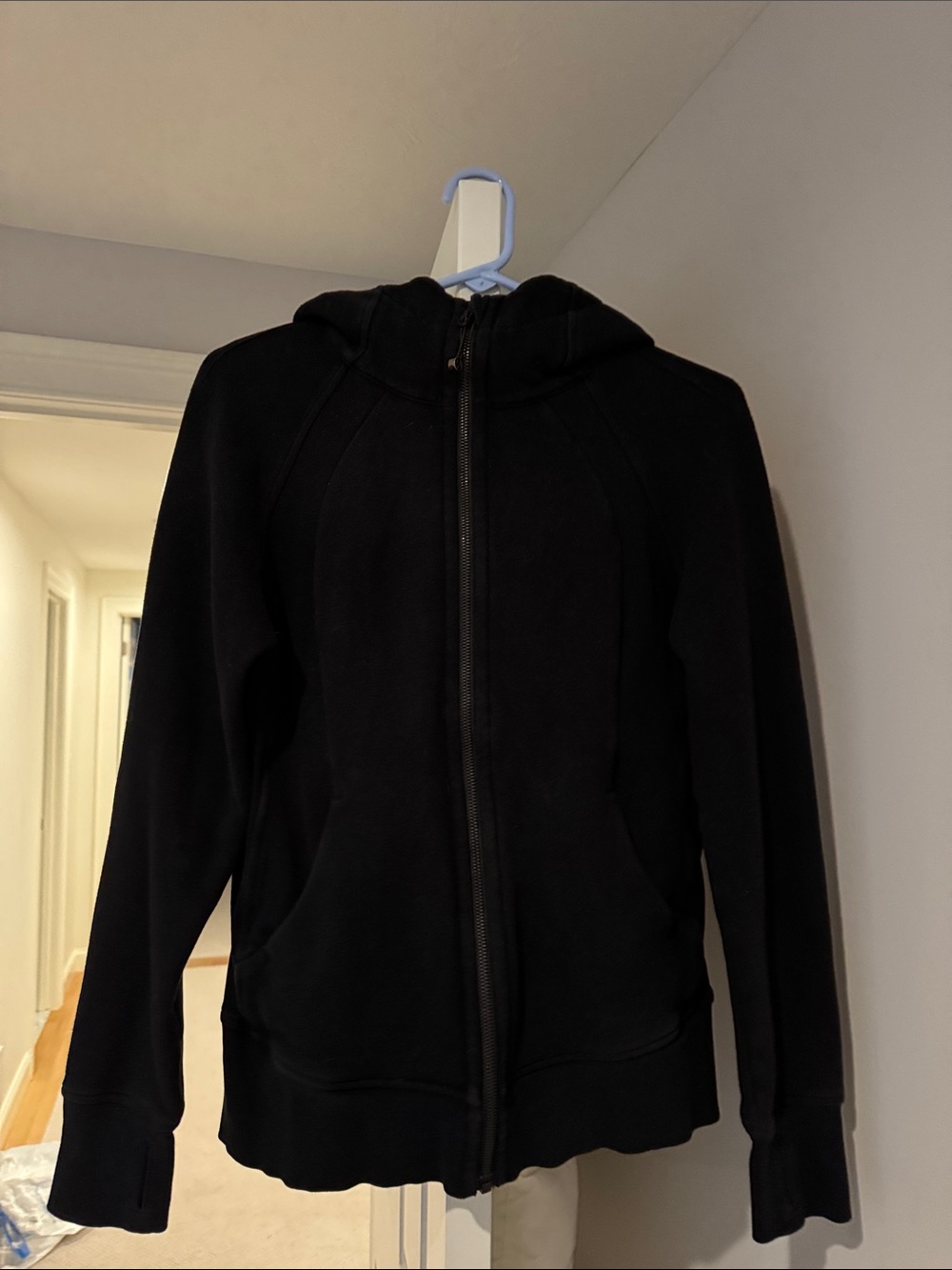 Womens black lululemon zip up